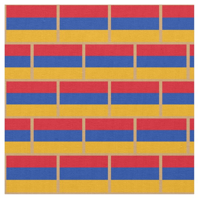 Armeniska Flagga och Armenien mode Fabric/Sport Tyg (Närbild)