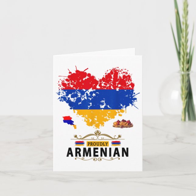 Armeniska Flagga Outfit Idea För barn Republiken A Kort (Framsida)