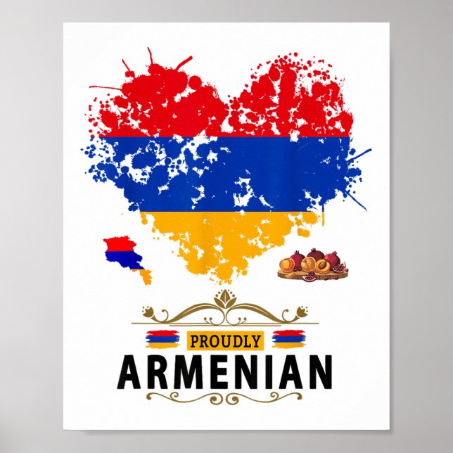 Armeniska Flagga Outfit Idea För barn Republiken A Poster (Framsidan)