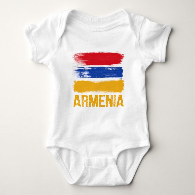 Armeniska Flagga-skjortor Tee Shirt (Framsida)