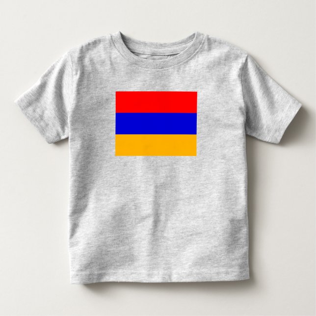 Armeniska Flagga T Shirt (Framsida)