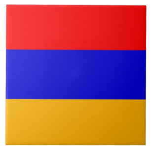 Armeniska Flagga Tile Kakelplatta