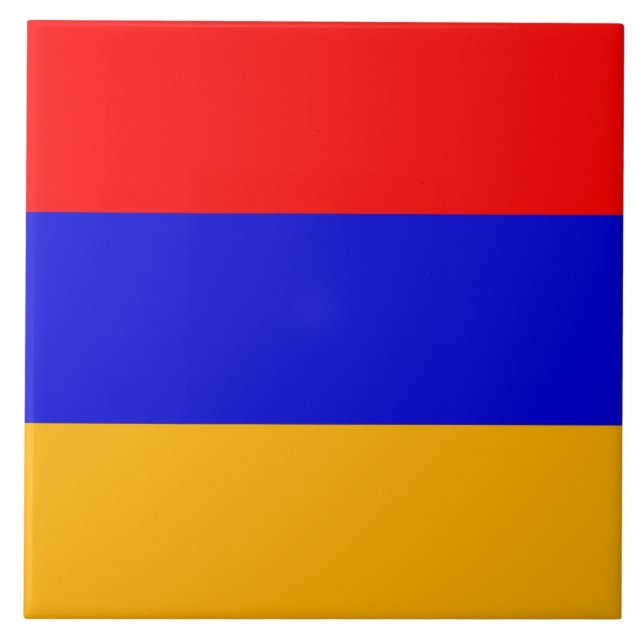 Armeniska Flagga Tile Kakelplatta (Framsidan)