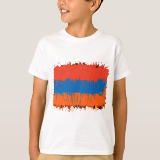 Armeniska FlagSplat Tee Shirt
