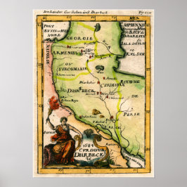 Armeniska Karta 1684 Poster