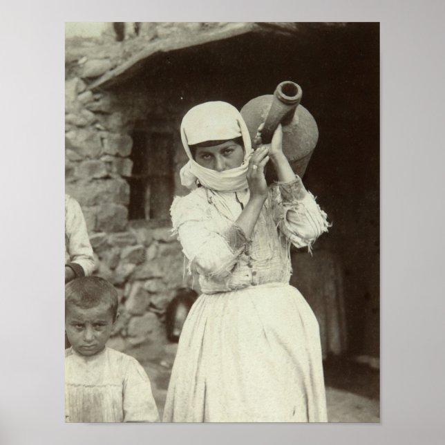 Armeniska land-tjejen, Yerevan Poster (Framsidan)