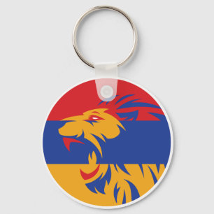 Armeniska Lejona armeniska nationella djur Flagga Nyckelring