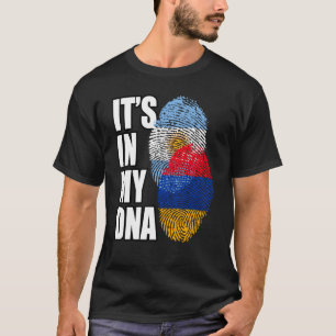 Armeniska och argentinska blandningen DNA-Flagga T Shirt