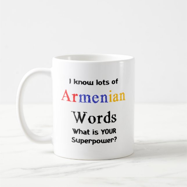 armeniska ord kaffemugg (Vänster)
