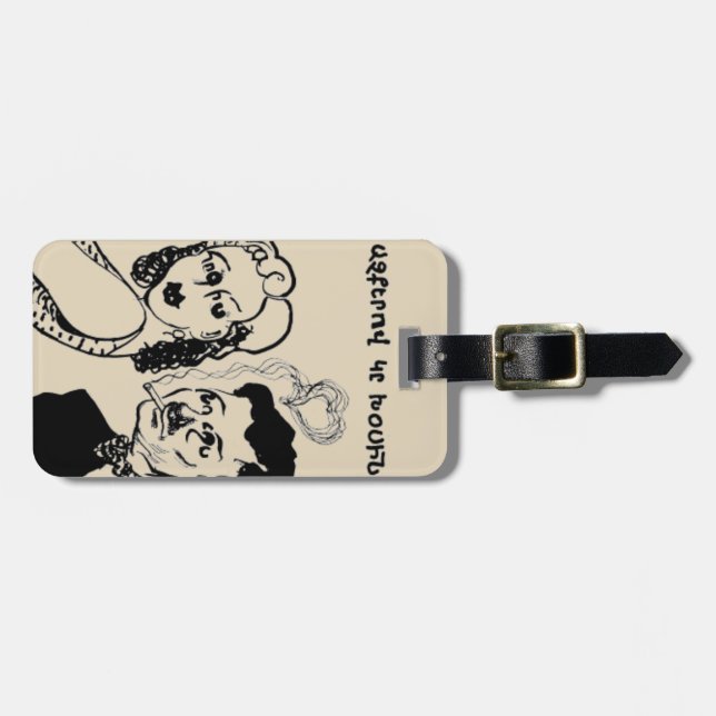 Armeniska Sayed Luggage Tag Bagagebricka (Horisontell Framsida)