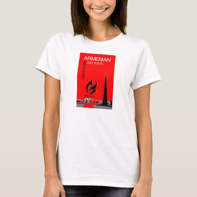 Armeniskt folkmord - 100 år tee shirt (Framsida)