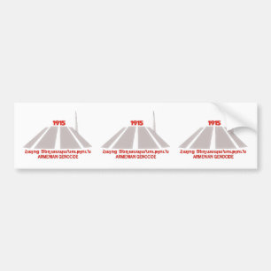 Armeniskt folkmord 1915 Bumper Sticker Bildekal