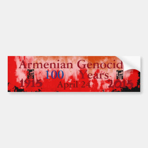 Armeniskt folkmord Bumper Sticker Bildekal