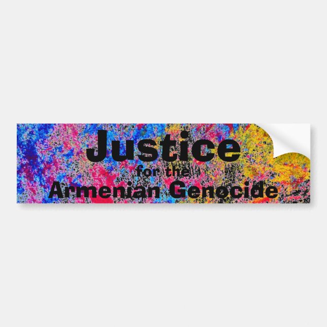 Armeniskt folkmord Bumper Sticker Bildekal (Framsidan)