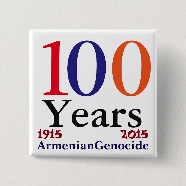 Armeniskt folkmord Pin Knapp (Framsida)