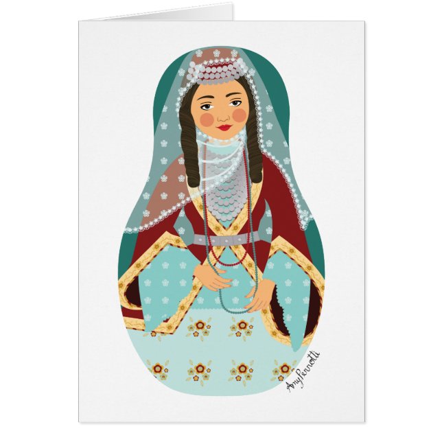 Armeniskt Matryoshka-kort OBS Kort (Framsidan)