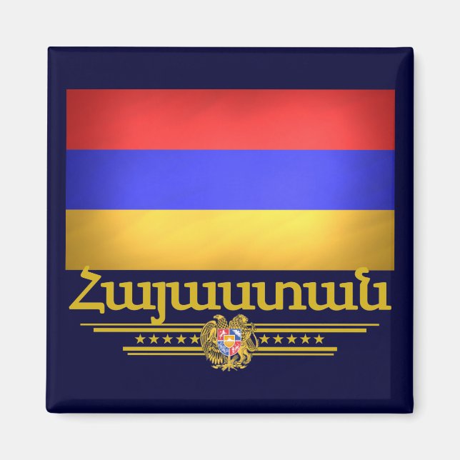 Armeniskt Pride Magnet (Framsidan)