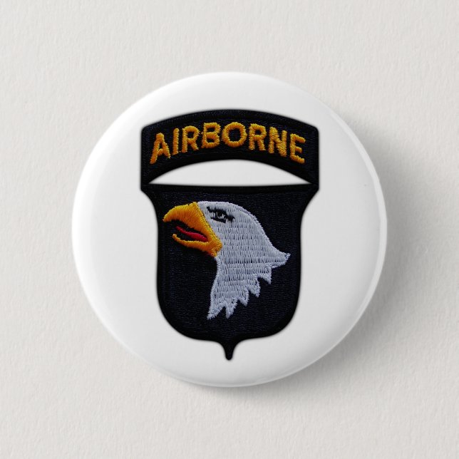 Arméns 101st ABN Airborne Division Button Knapp (Framsida)