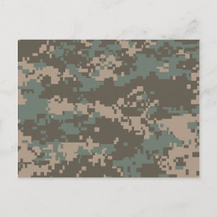 Arméns ACU-kamouflage Vykort