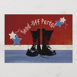 Arméns båtar Skicka av Party Inbjudningar