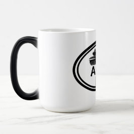 Arméns Brat-novelty med tank illustration Magisk Mugg