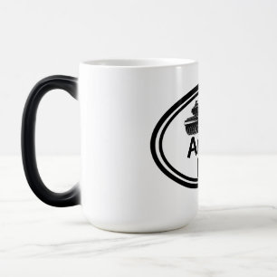Arméns Brat-novelty med tank illustration Magisk Mugg