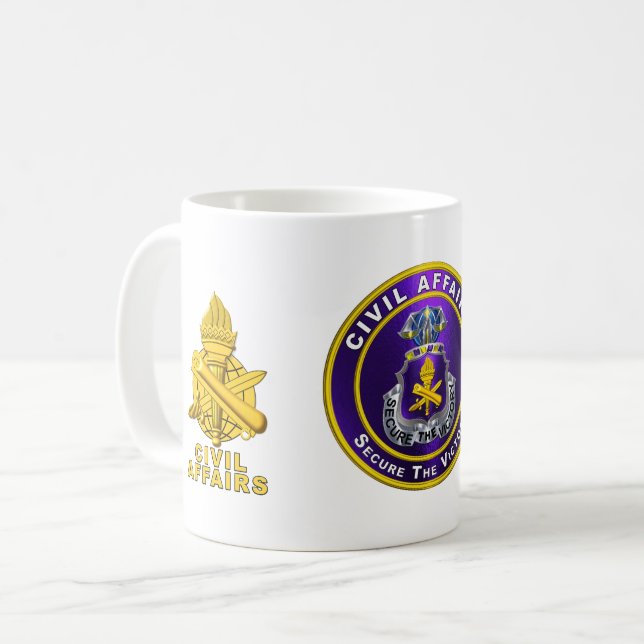 Arméns civilförband kaffemugg (Framsida vänster)