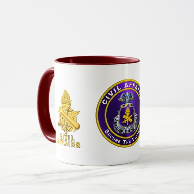 Arméns civilförband mugg (Framsida vänster)