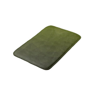 Arméns grönt olivgradient, geometrisk maska mönste badrumsmatta