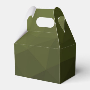 Arméns grönt olivgradient, geometrisk maska mönste presentaskar