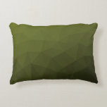Arméns grönt olivgradient, geometrisk maska mönste prydnadskudde<br><div class="desc">Arméns övertoning av grönt,  geometriska nät,  trianglar av mönster,  ombre. Arméns grönt mörk olivnyck för solmanövrering,  kamera. Det härmar naturliga militära landskap,  hårdhet,  uthållighet,  uthållighet. Jordens undertoner är kopplade till naturen,  jordning. Symboliserar militärt arv,  utomhusbruk.</div>