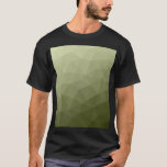 Arméns grönt olivgradient, geometrisk maska mönste t shirt<br><div class="desc">Arméns övertoning av grönt,  geometriska nät,  trianglar av mönster,  ombre. Arméns grönt olivnyck för solmanövrering,  kameran. Det härmar naturliga militära landskap,  hårdhet,  uthållighet,  uthållighet. Jordens undertoner är kopplade till naturen,  jordning. Symboliserar militärt arv,  utomhusbruk.</div>