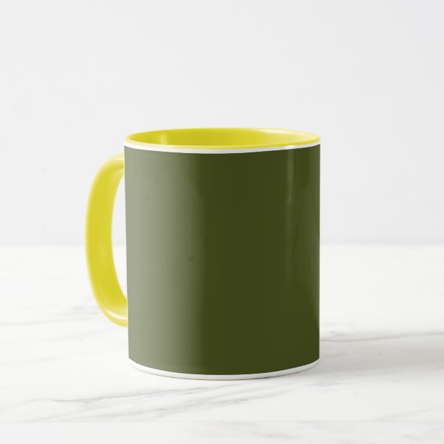 Arméns grönt (solid färg) mugg (Framsida vänster)