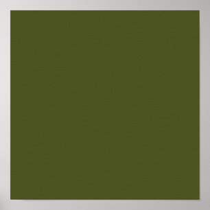 Arméns grönt (solid färg) poster