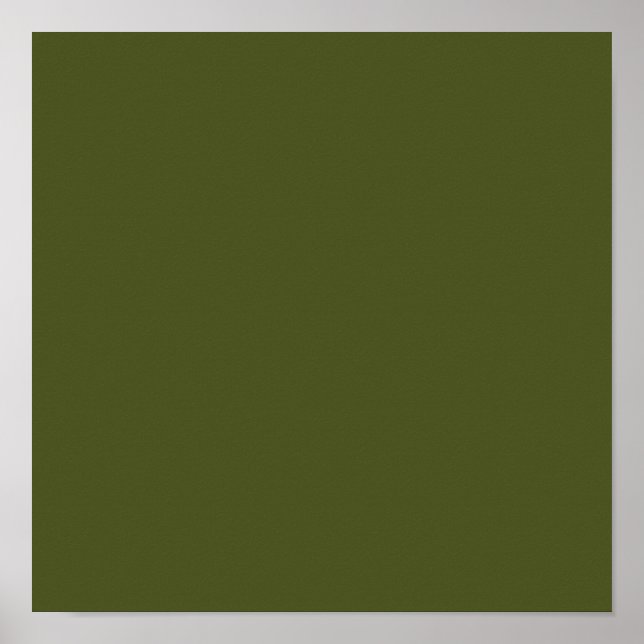 Arméns grönt (solid färg) poster (Framsidan)