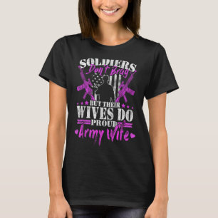Arméns hustru Soldiers skryter inte maka maffit T Shirt