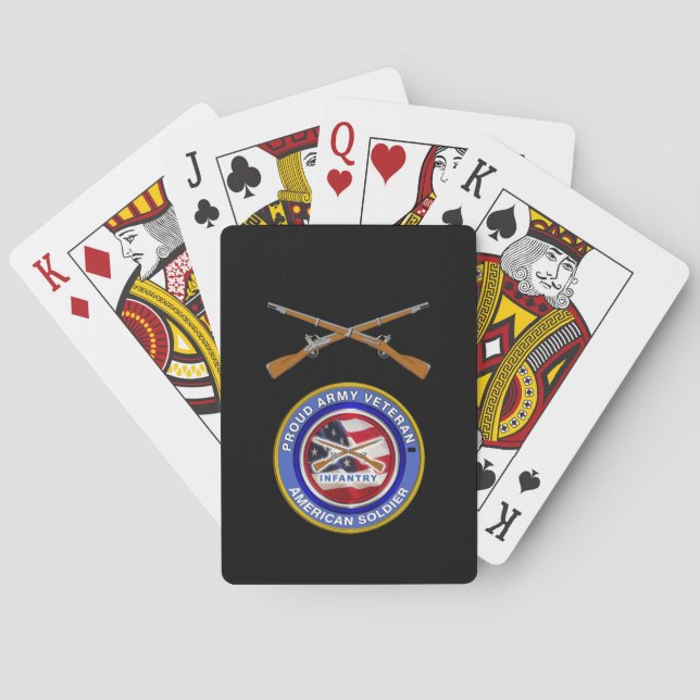 Arméns infanterisoldat 11B Casinokort (Baksidan)