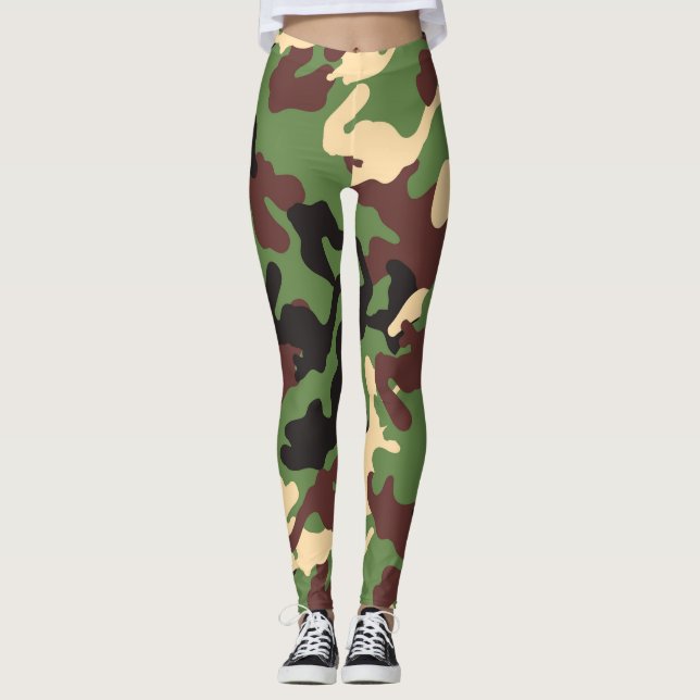 Arméns kameraflaggskepp leggings (Framsida)