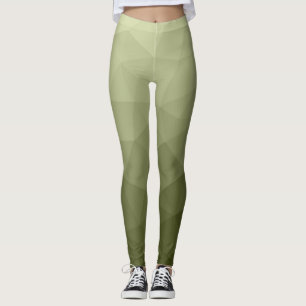 Arméns ljust grönt gradient, geometriskt rutnät mö leggings