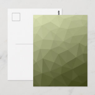 Arméns ljust grönt gradient, geometriskt rutnät mö vykort