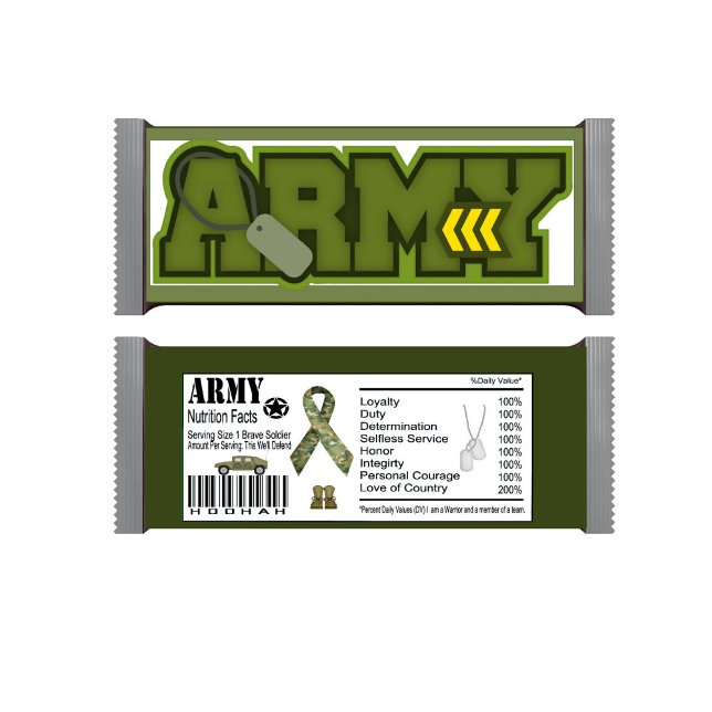 Arméns militära Firande Candy Pub Wrappers Anteckningsblock (Skapare uppladdad)