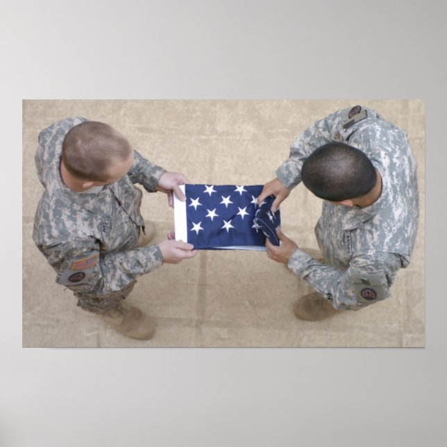 Arméns militära Flagga Poster (Framsidan)