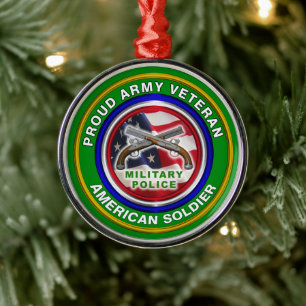 Arméns militärpoliskår Veteransk jul Julgransprydnad Metall