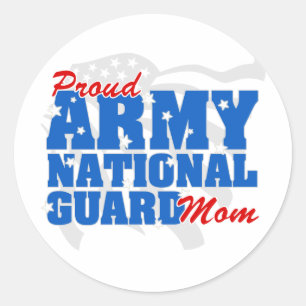 Arméns nationalgarde Mamma Runt Klistermärke