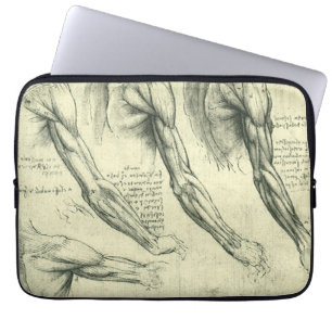 Armens och axelns anatomi av Leonardo da Vinci Laptop Sleeve
