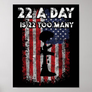 Arméns självmordsmedvetande 22 om dagen är 22 för poster