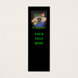 Arméns skogsvaktare 75:e flash veteran patch-bokmä litet visitkort