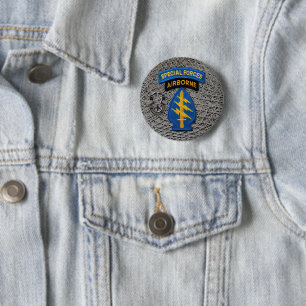Arméns Speciella styrkors Grönt Berets Veterans Knapp