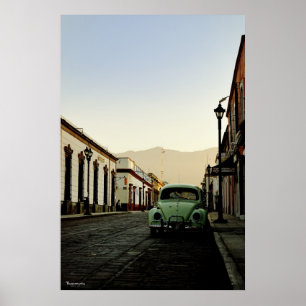 Armenta y Lopez street Oaxaca. Poster