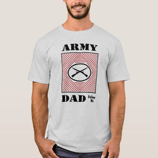Armépappa (följ mig), t-shirt (Framsida)